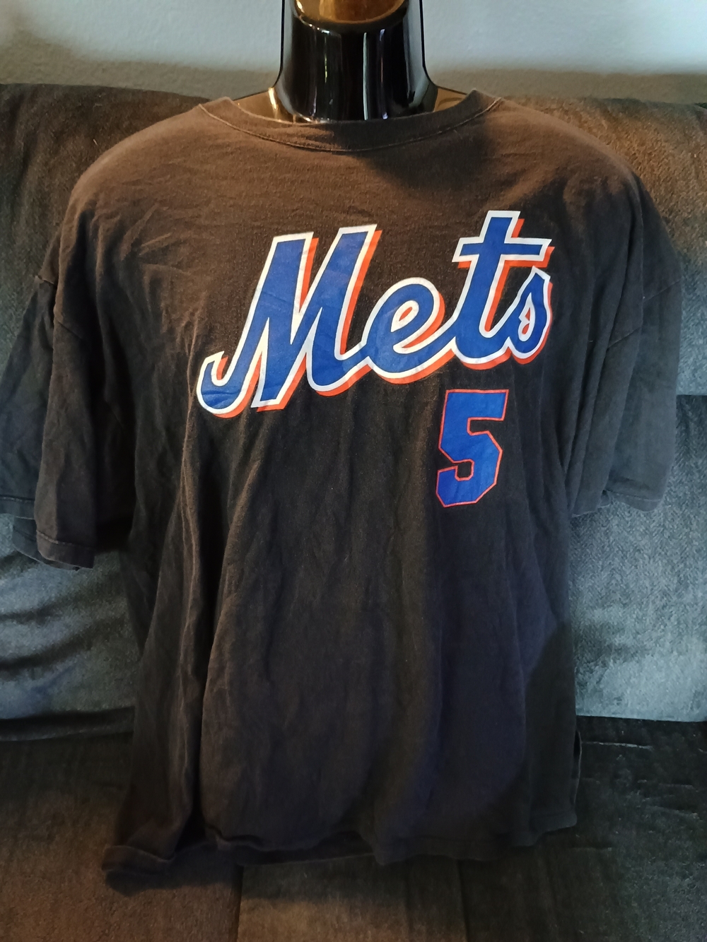Vintage New York Mets John Olerud #5 Majestic T-Shirt XXL Made USA MLB